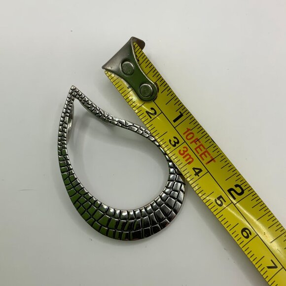 Lia Sophia Textured Silver Tone Black Tear Drop Pendant - Picture 6 of 6